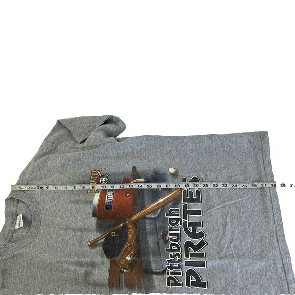 Vintage Y2K 2000 True Fan Pittsburgh Pirates Graphic T-Shirt Sz L - Picture 7 of 8